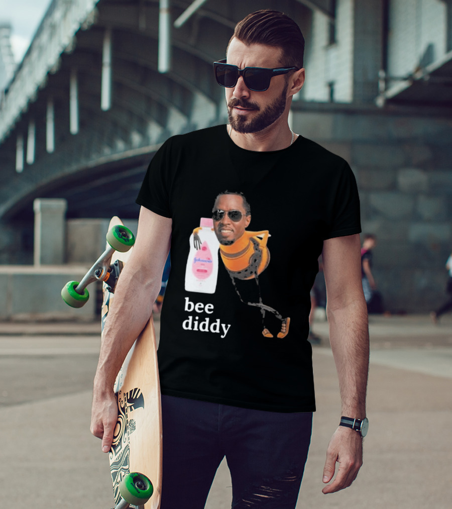 Bee Diddy Sean Combs Baby Oil Johnson's T-Shirt