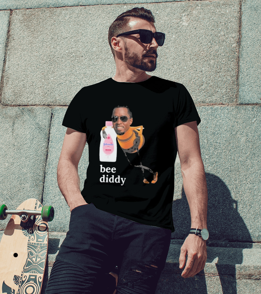 Bee Diddy Sean Combs Baby Oil Johnson's T-Shirt
