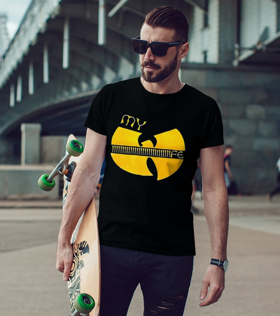 Yellow Wu Tang Clan My Life Symbolic Tribute Collaboration T-Shirt