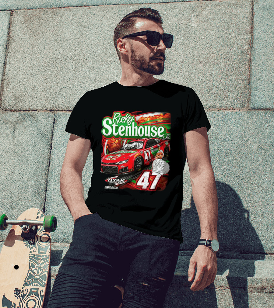 Ricky Stenhouse Jr NASCAR 47 Hyak Motorsports Racing Car T-Shirt