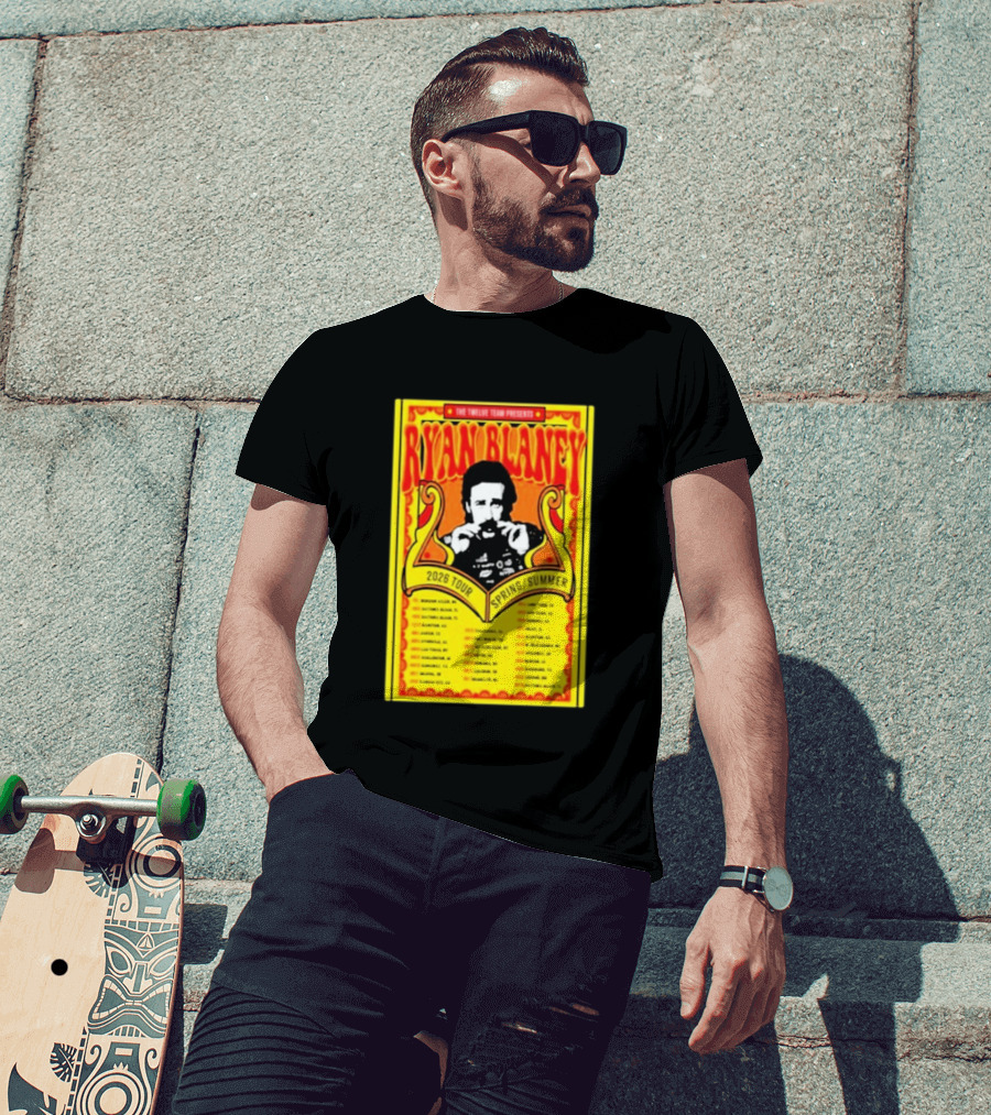 The Triline Team Presents Ryan Blaney 2026 Tour Spring Summer Dates T-Shirt