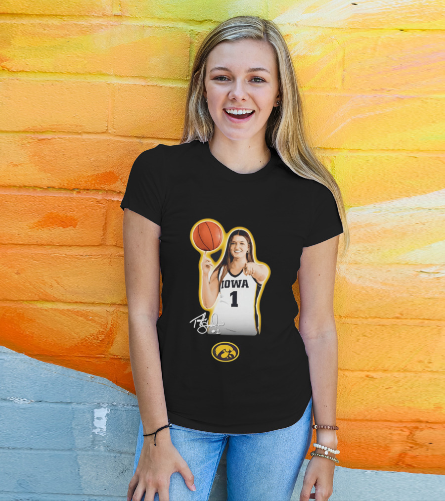 Taylor Stremlow Iowa Hawkeyes Basketball #1 T-Shirt
