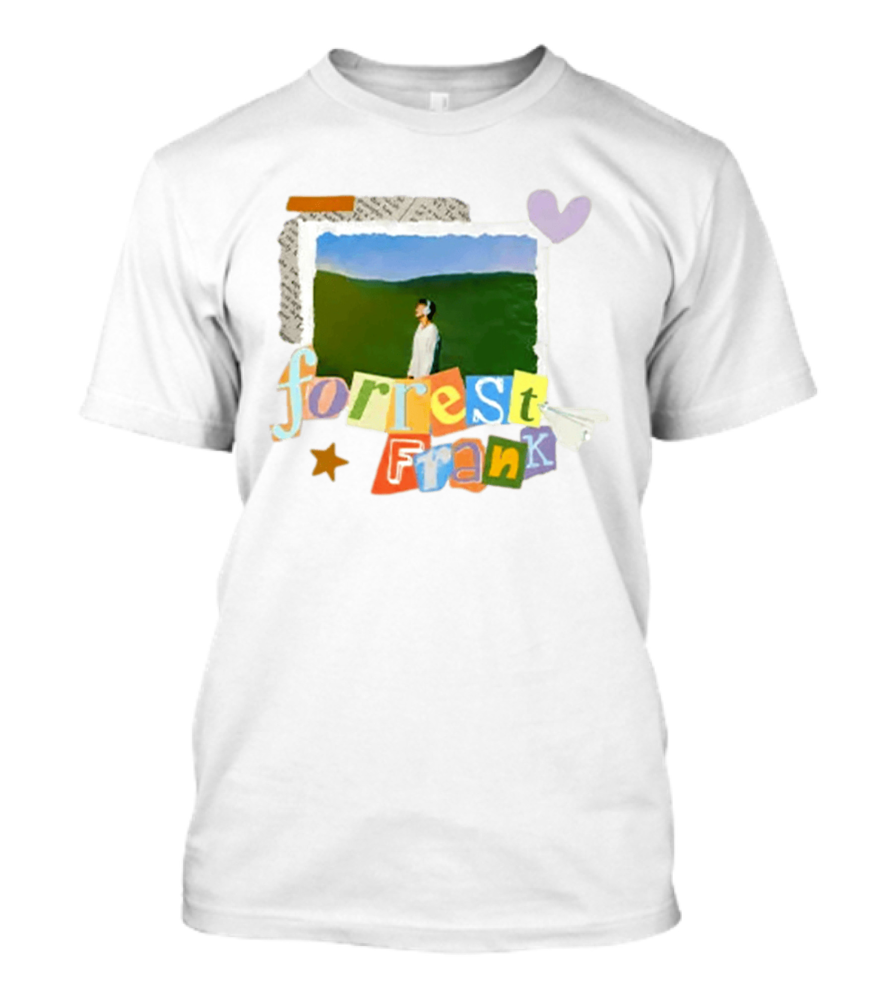 Forrest Frank Collage Style Pastel Colors With Nature T-Shirt