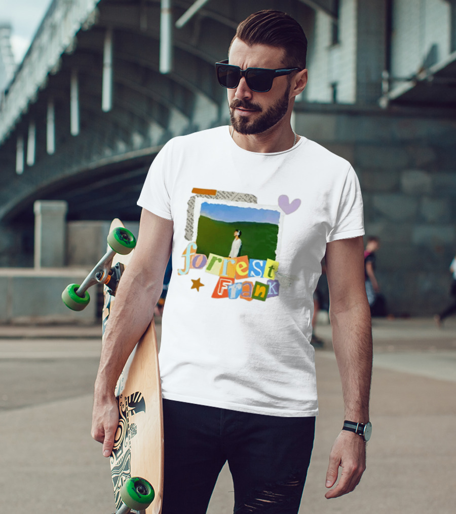 Forrest Frank Collage Style Pastel Colors With Nature T-Shirt
