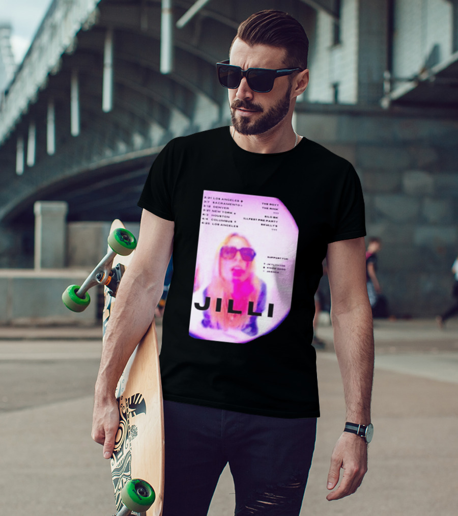 Jilli Winter Tour 2026 Dates Los Angeles Sacramento Denver New York Houston Columbus The Roxy The Mint Slo Brew Skully's Illfest T-Shirt