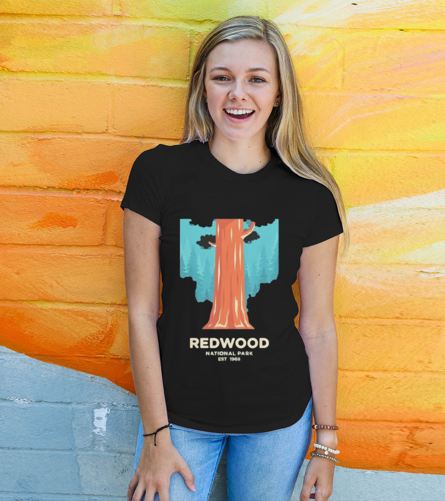 Redwood National Park Est 1968 Tree T-Shirt