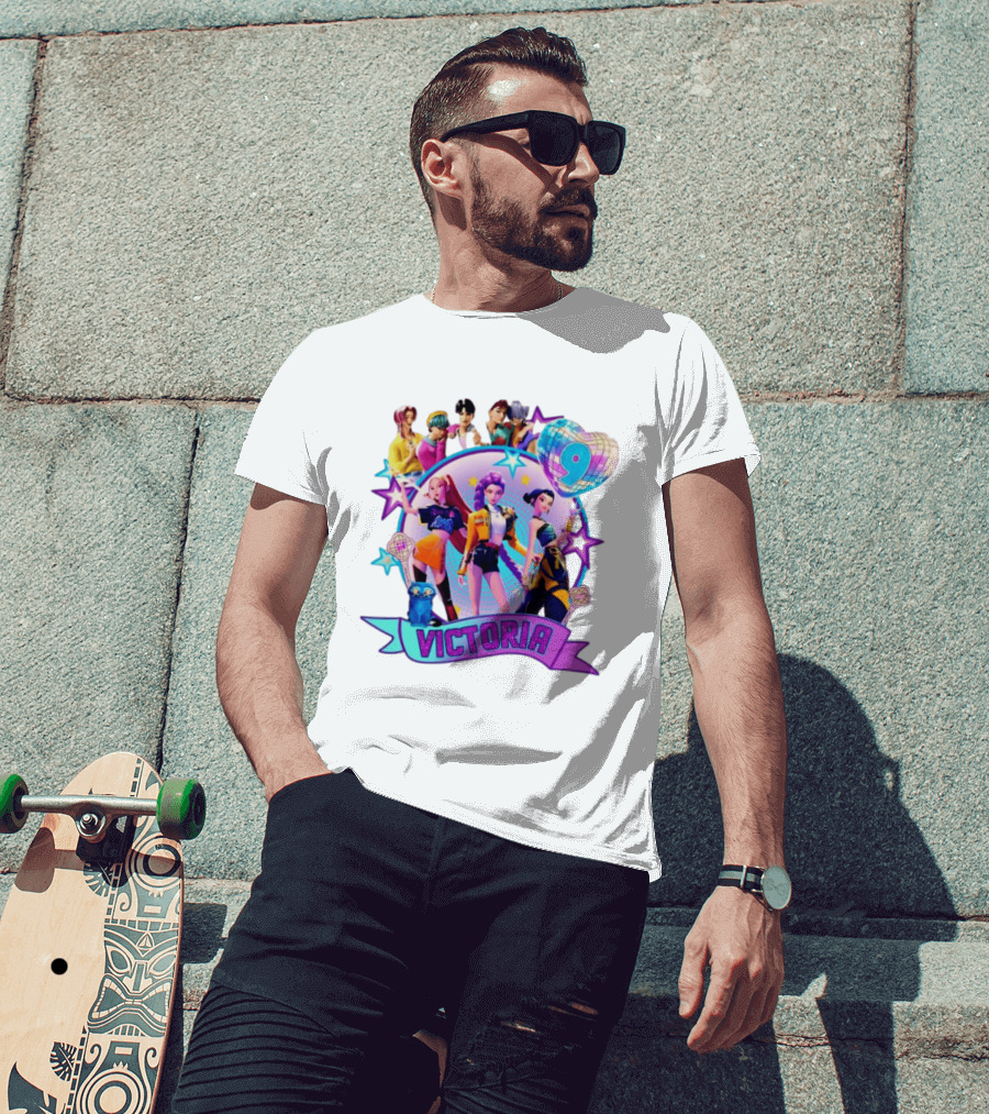 Victoria Huntrix Kpop Birthday Celebration Star Characters T-Shirt
