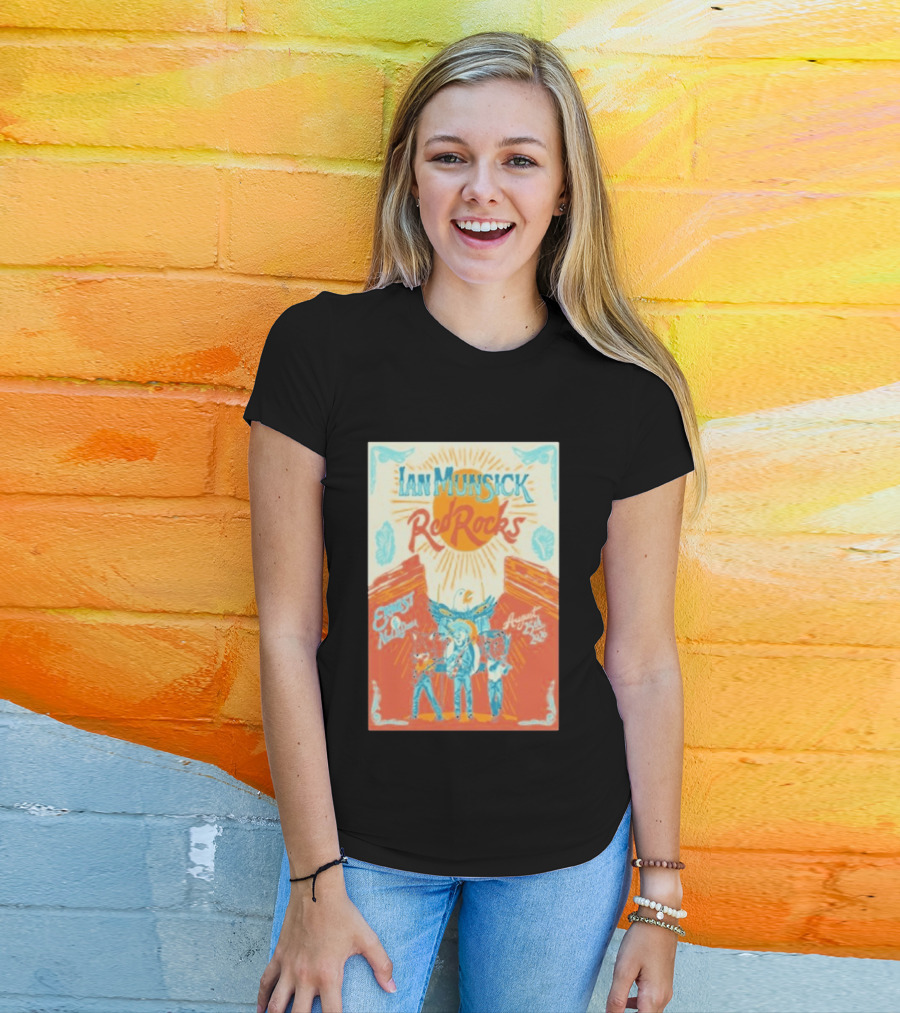 Ian Munsick Red Rocks Morrison Colorado August 25 2026 Concert Event T-Shirt