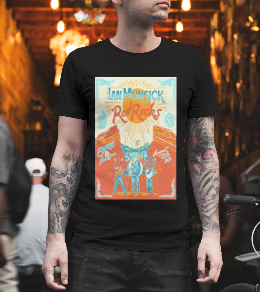 Ian Munsick Red Rocks Morrison Colorado August 25 2026 Concert Event T-Shirt