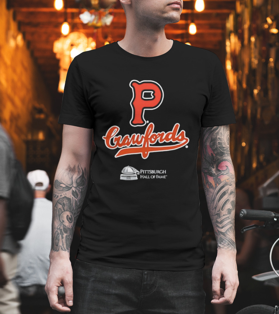 Pittsburgh Crawfords P Hall of Fame Baseball Team T-Shirt