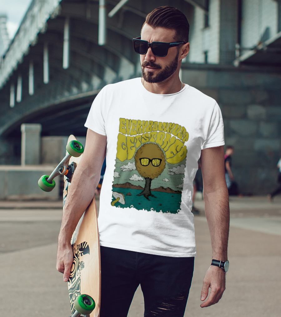 Everybody Must Get Stoned Bob Dylan Psychedelic Mushroom T-Shirt