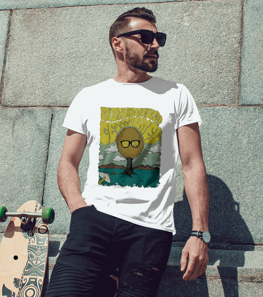Everybody Must Get Stoned Bob Dylan Psychedelic Mushroom T-Shirt