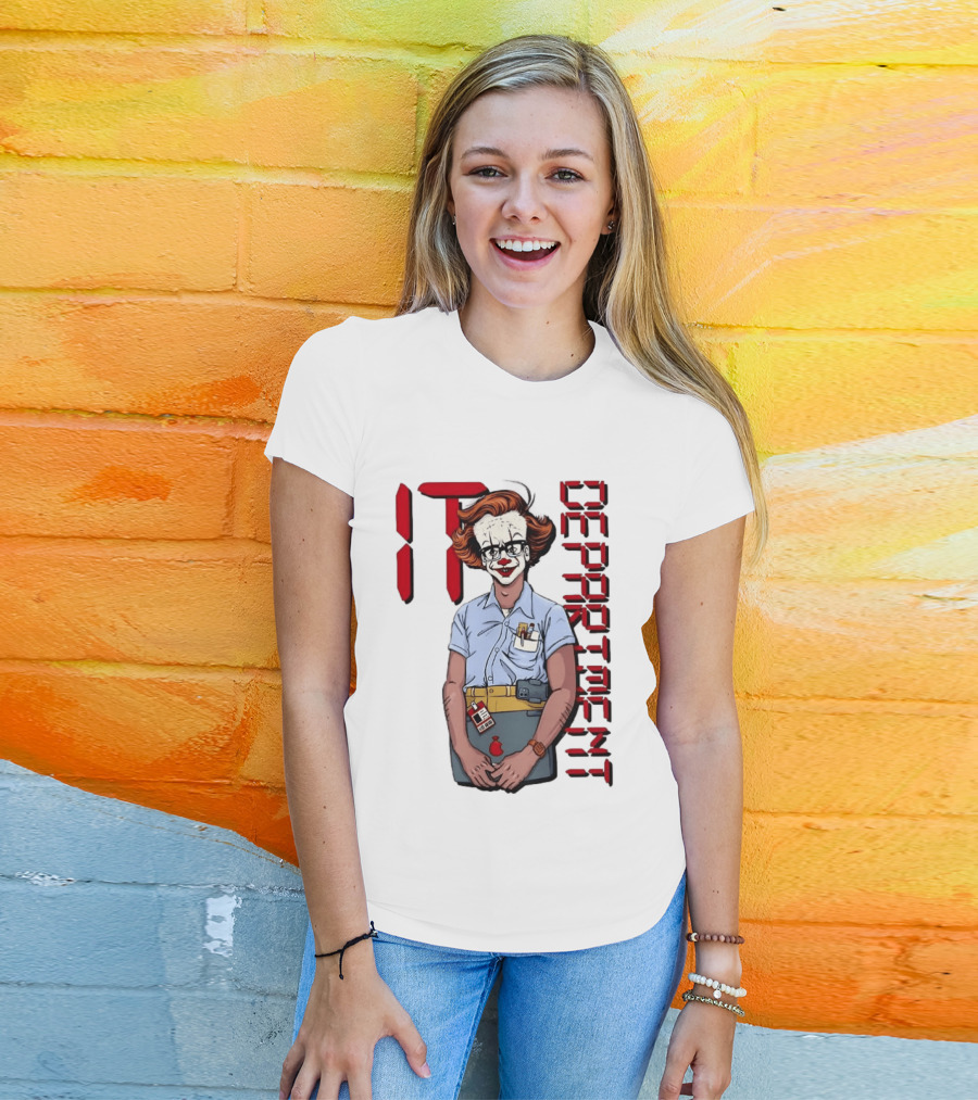 Pennywise IT Department Nerd Humor T-Shirt