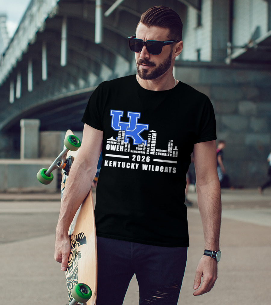Kentucky Wildcats UK Logo 2026 Skyline Owen Players T-Shirt