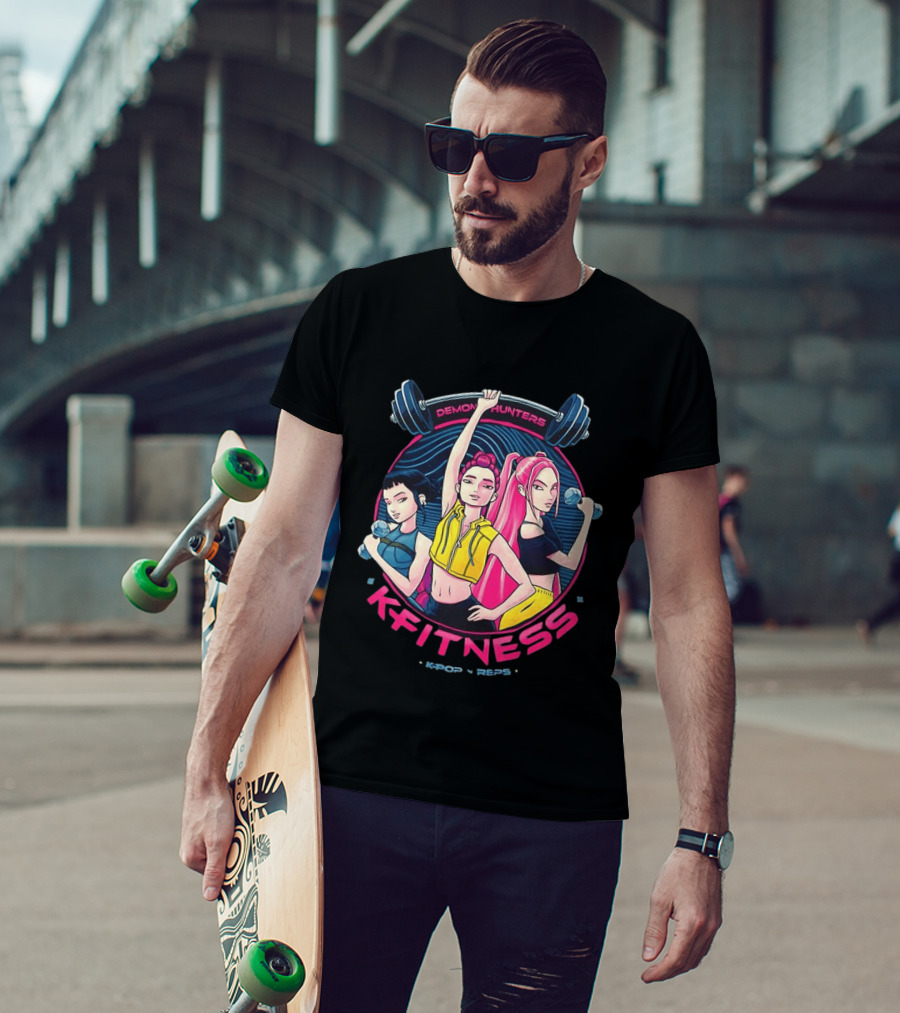 Demon Hunters Kpop Fitness Meme Kpop Reps T-Shirt