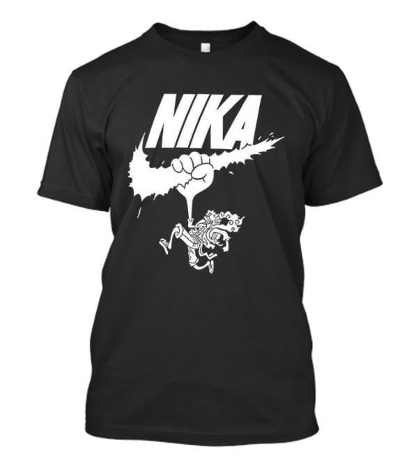 Nika Sun God One Piece Fist Logo Anime T-Shirt