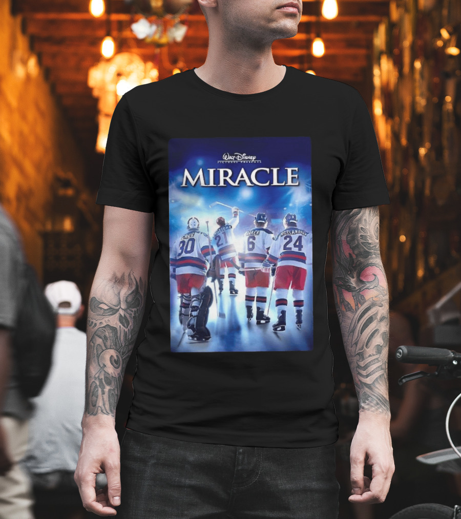 Walt Disney Pictures Presents Miracle NHL Craig Eruzione Baker McClanahan T-Shirt