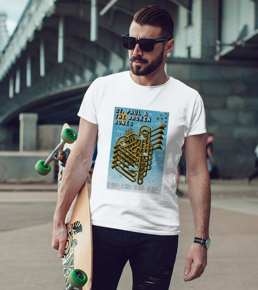 St. Paul & The Broken Bones UK Europe Tour 2026 Dates Bristol Leeds Dublin Paris Barcelona T-Shirt
