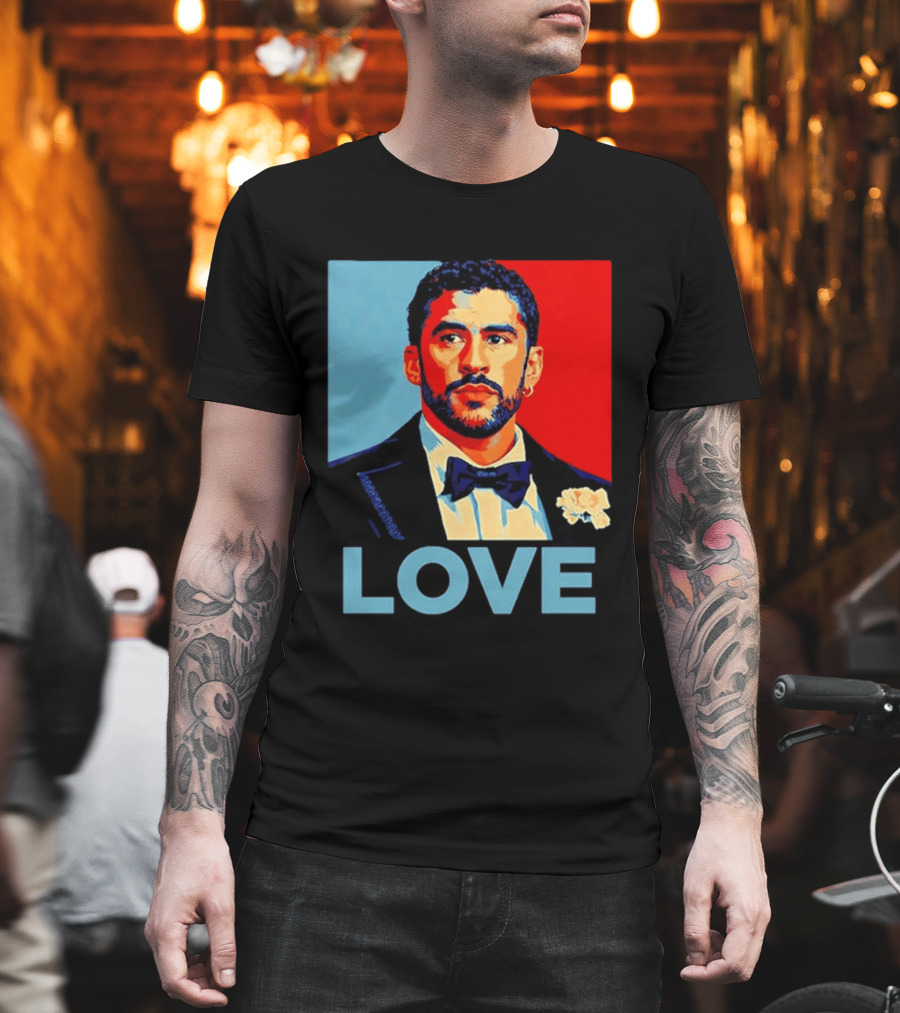 Bad Bunny LOVE Puerto Rico Super Benito T-Shirt