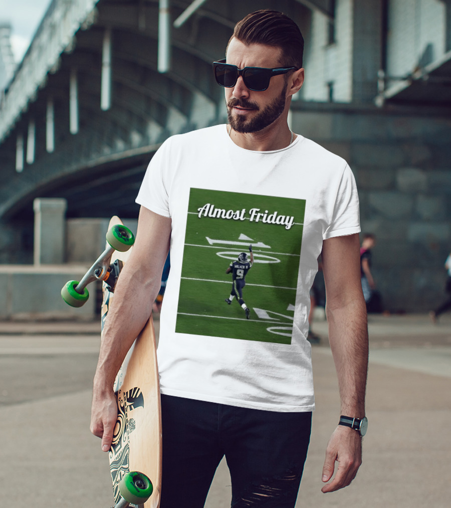 Almost Friday Kenneth Walker III Seahawks Football Celebration T-Shirt