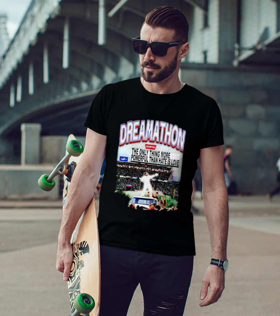 Bad Bunny Dreamathon The Only Thing More Powerful Than Hate Is Love Stadium Event T-Shirt