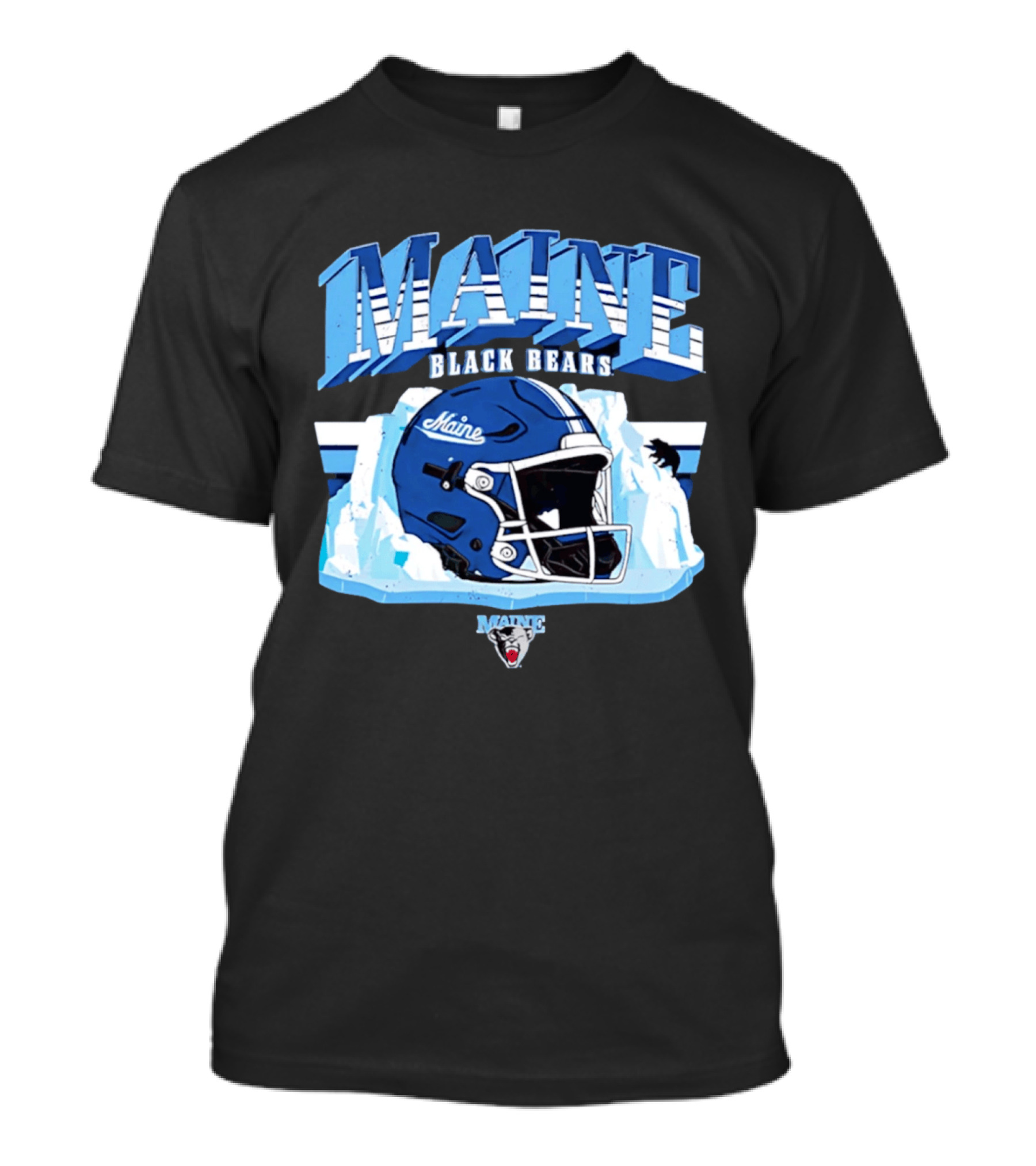 Maine Black Bears Football Helmet NCAA Team Spirit T-Shirt