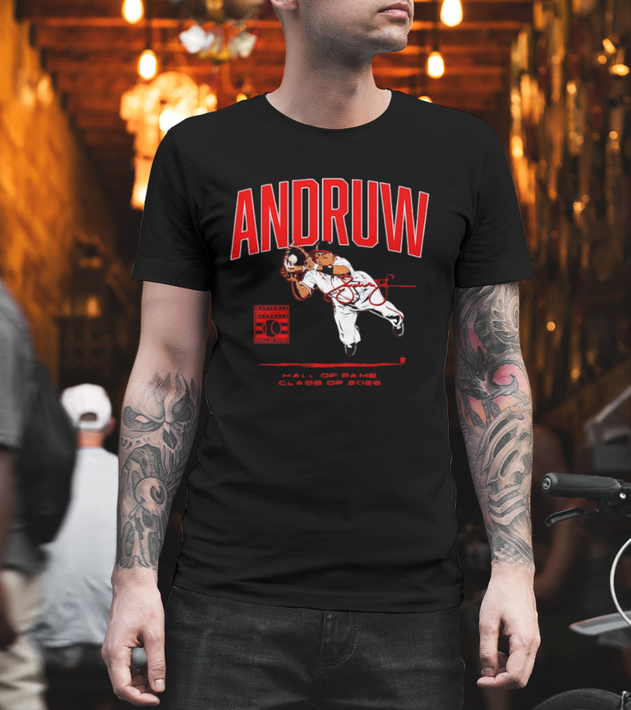 Andruw Jones National Baseball Hall of Fame Class of 2026 T-Shirt