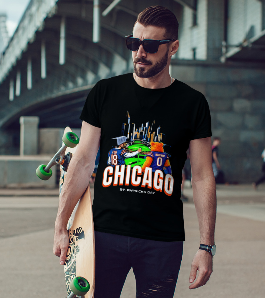 Chicago Bears St. Patricks Day Green River FGB Bears Now T-Shirt