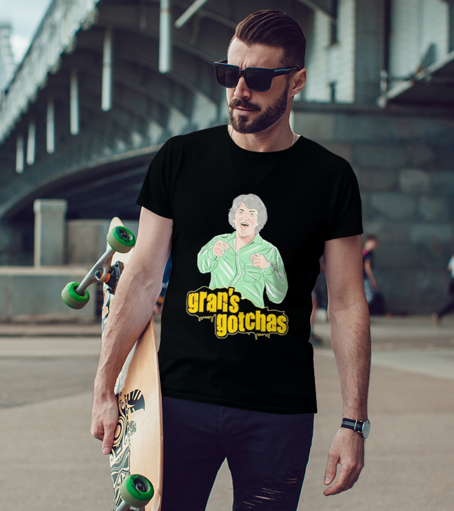 Gran's Gotchas Hilarious Moments With Playful Gesture Image T-Shirt