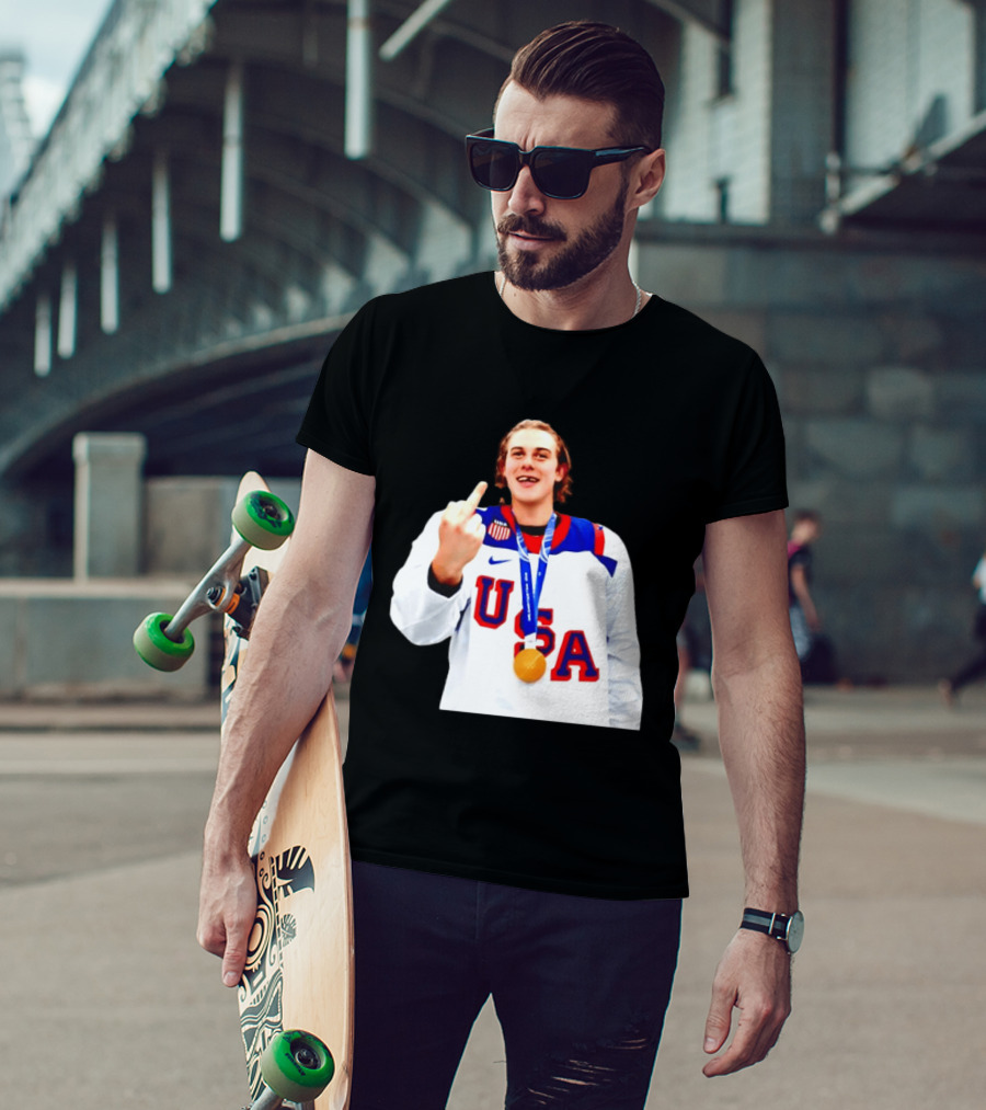 USA Gold Medal Middle Finger Olympic 2026 T-Shirt