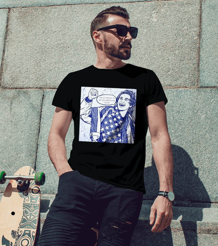Jack Hughes USA I'm So Proud To Be An American Today T-Shirt