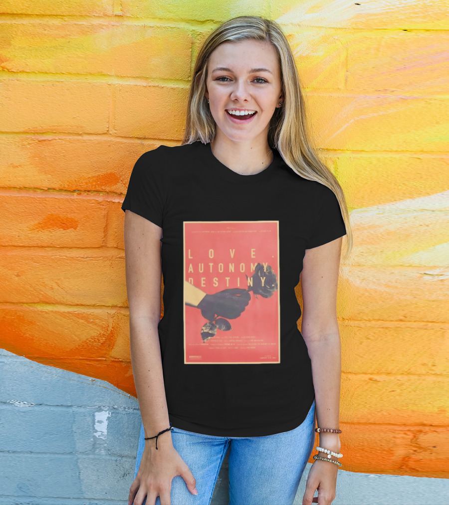 Love Autonomy Destiny Electric Dream Battery February 14th 2024 Hand Holding Flower T-Shirt
