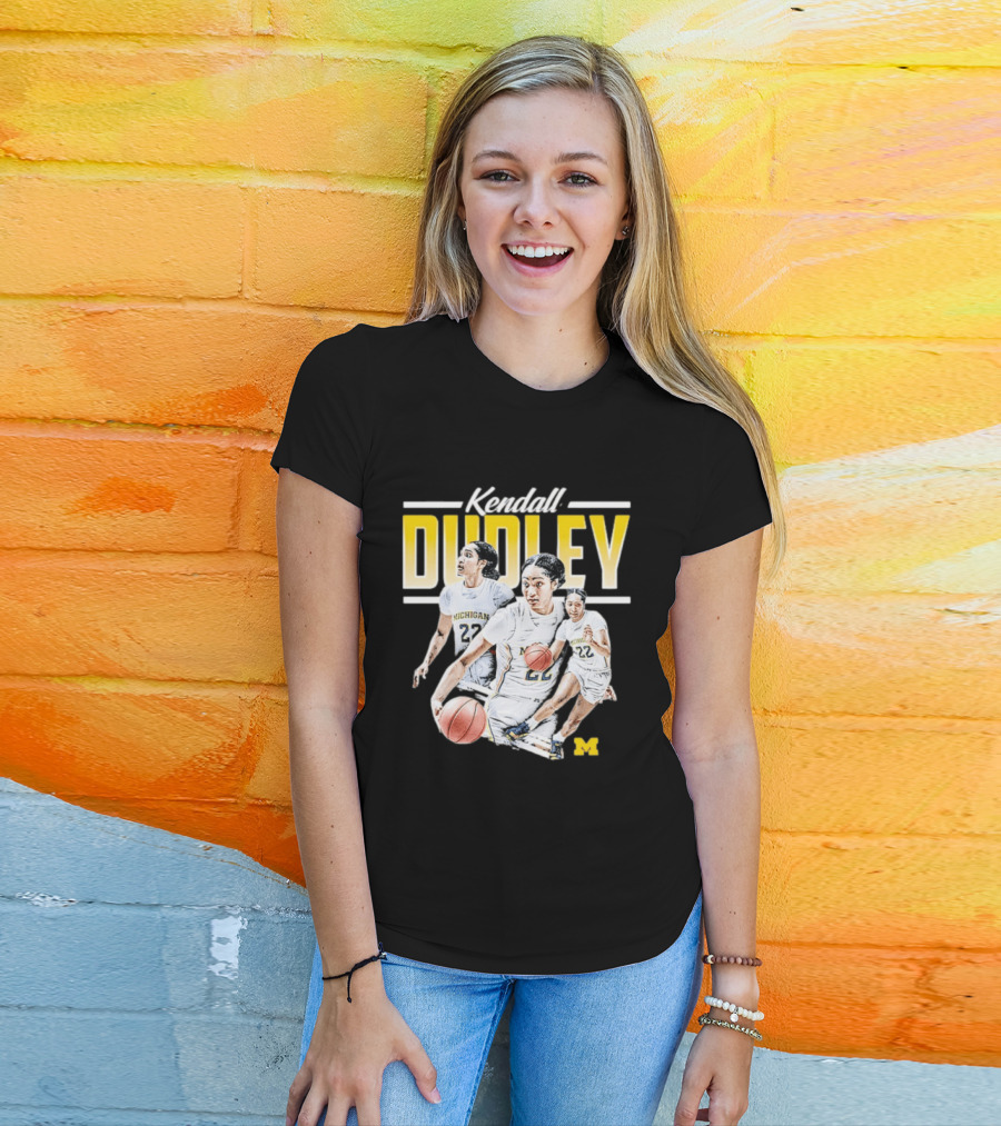 Kendall Dudley Michigan Wolverines Women's Basketball NCAA Player 22 T-Shirt