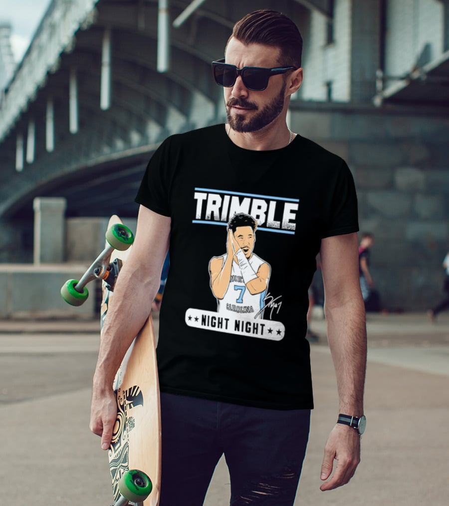Seth Trimble North Carolina Tar Heels Basketball Tribute Night Night T-Shirt
