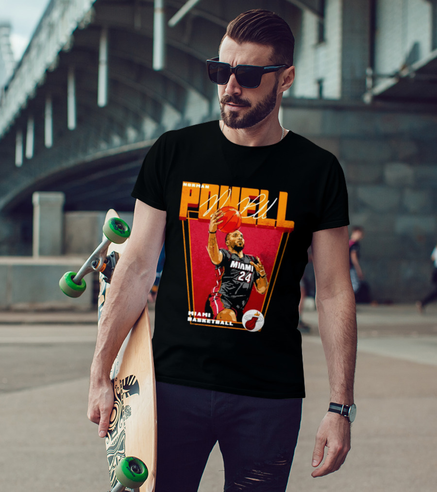 Norman Powell Miami Basketball 24 T-Shirt