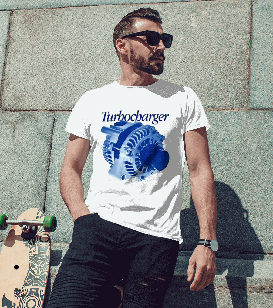 Turbocharger Alternator Blue Highlight T-Shirt