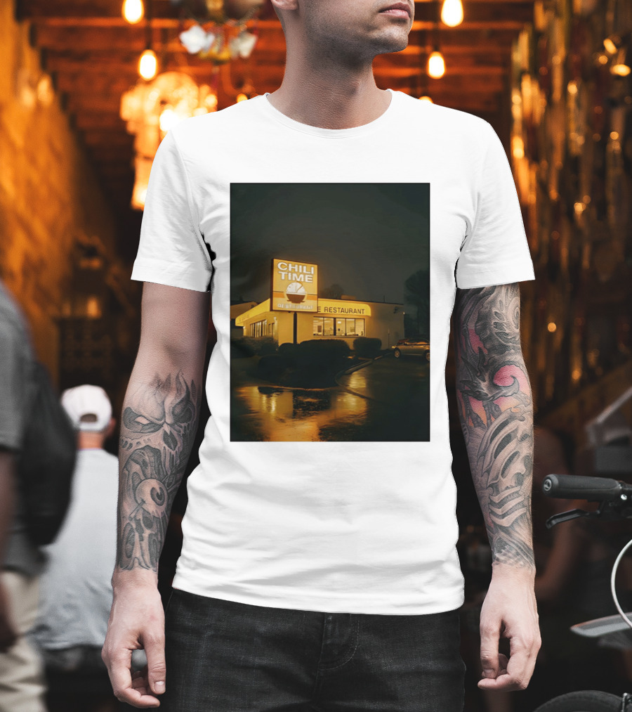 CHILI TIME Night Vibes Restaurant St Bernard Recreation Department T-Shirt