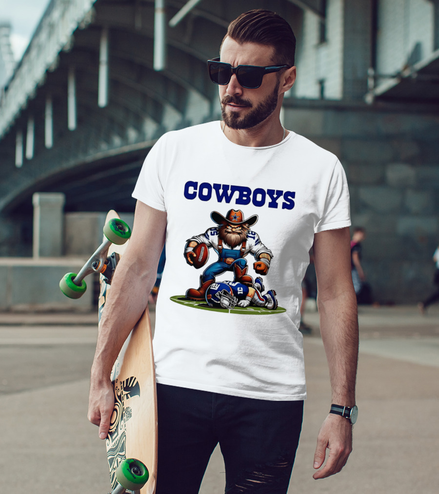 Cowboys Vs Giants Rivalry Iconic Clash Dallas Football Victory T-Shirt