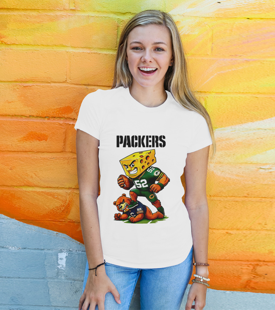 Packers Vs Bears Cheesehead Dominance Rivalry Showdown T-Shirt