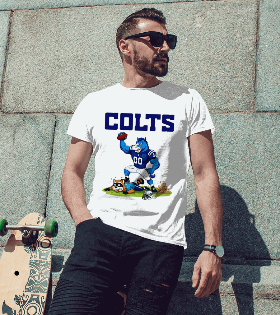 Indianapolis Colts Rivalry Over Tennessee Titans Cartoon T-Shirt