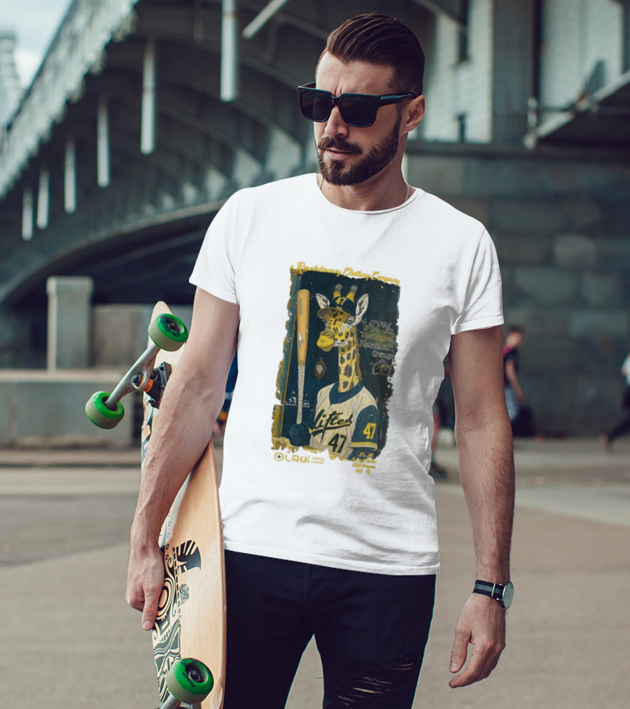 Lifted Research Group 147% Baseball Giraffe 47 T-Shirt