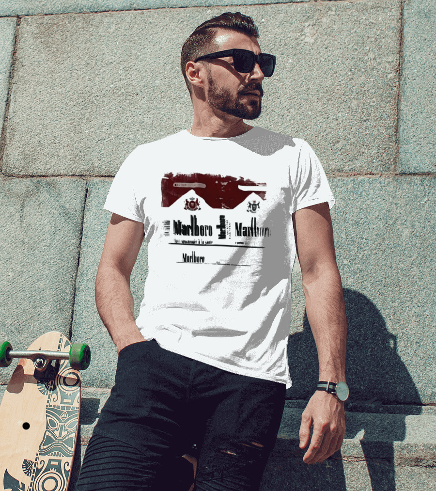 Marlboro Filter French Smoking Warning T-Shirt