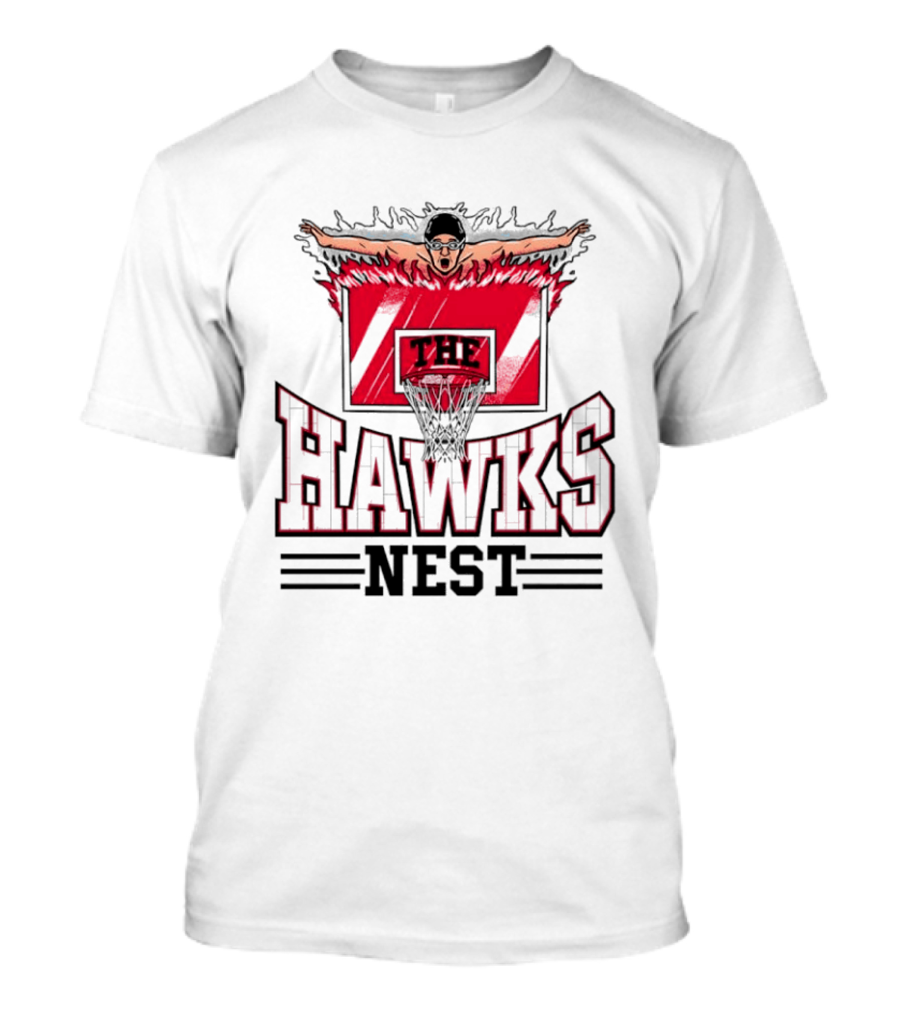 The Hawks Nest Basketball Swimming Combo T-Shirt