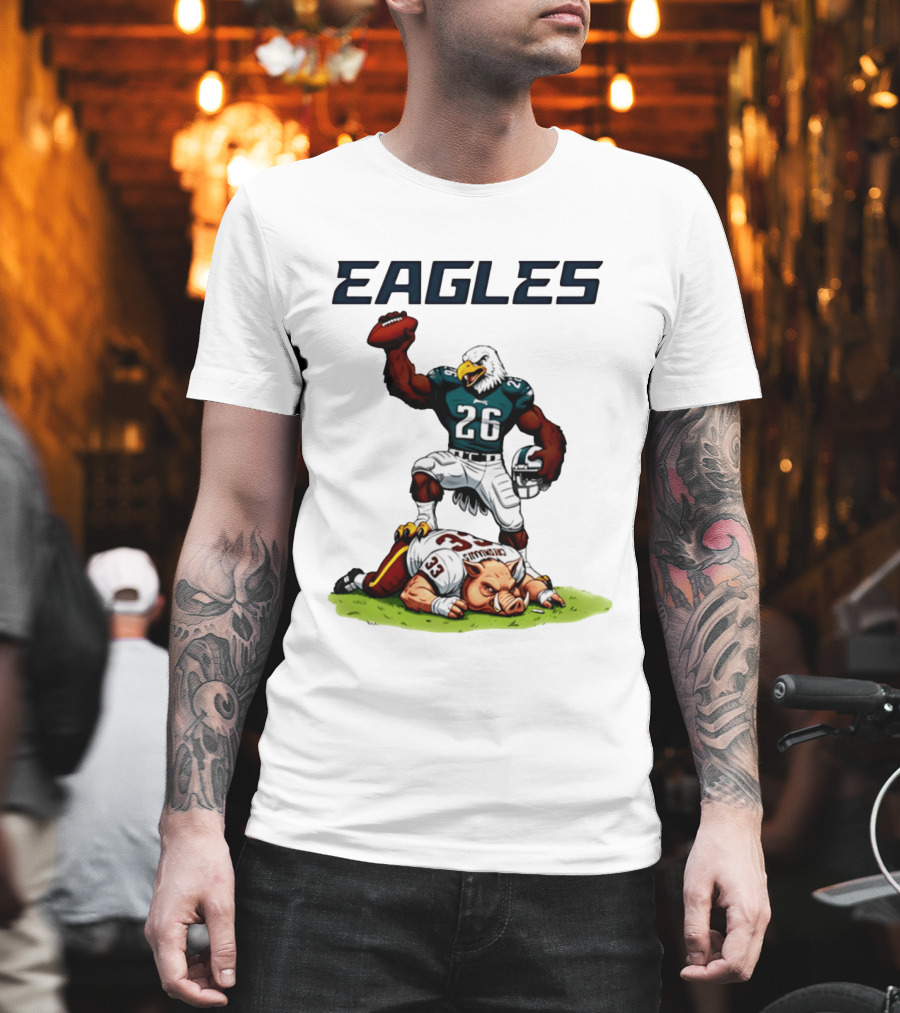 Eagles vs Commanders Rivalries NFL Showdown Football Battle T-Shirt