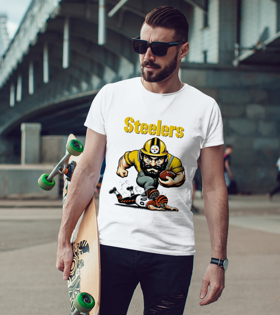 Steelers Dominate Bengals Rivalry Tough Football Showdown T-Shirt