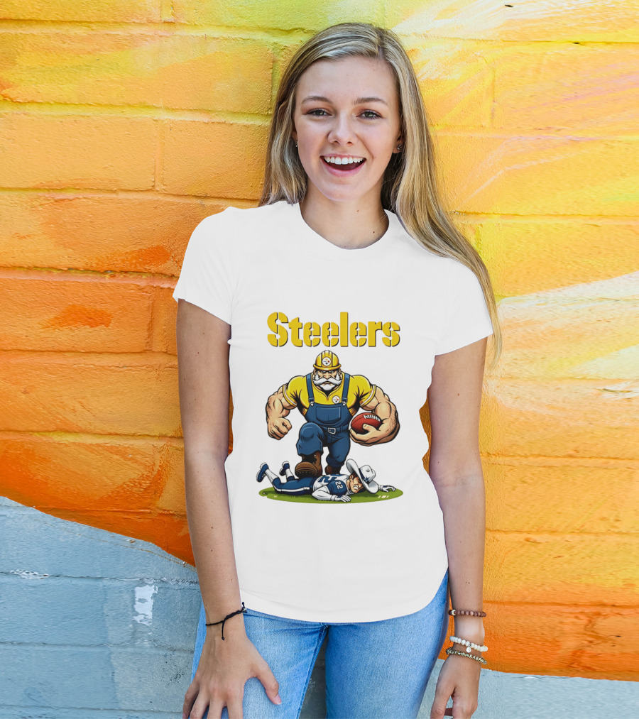 Pittsburgh Steelers Vs Dallas Cowboys Rivalries Football Cartoon T-Shirt