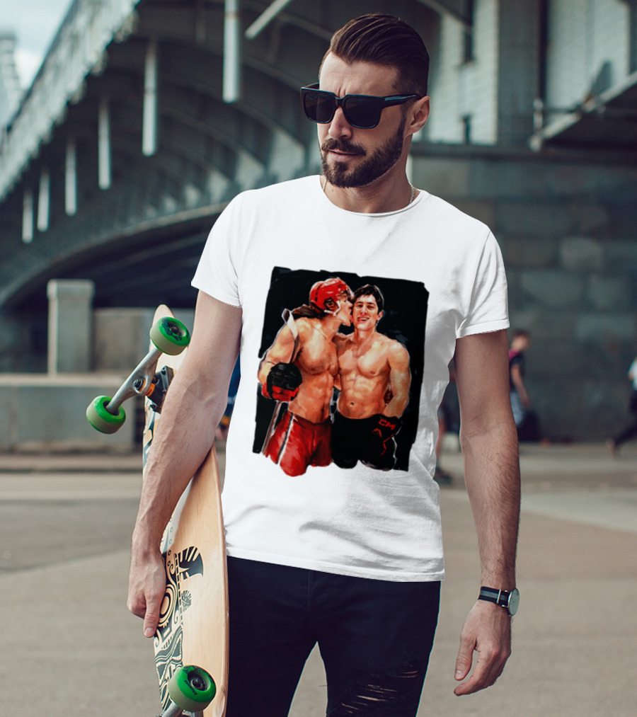 Shane Hollander Ilya Rosanov Gay Hockey Romance Painting T-Shirt