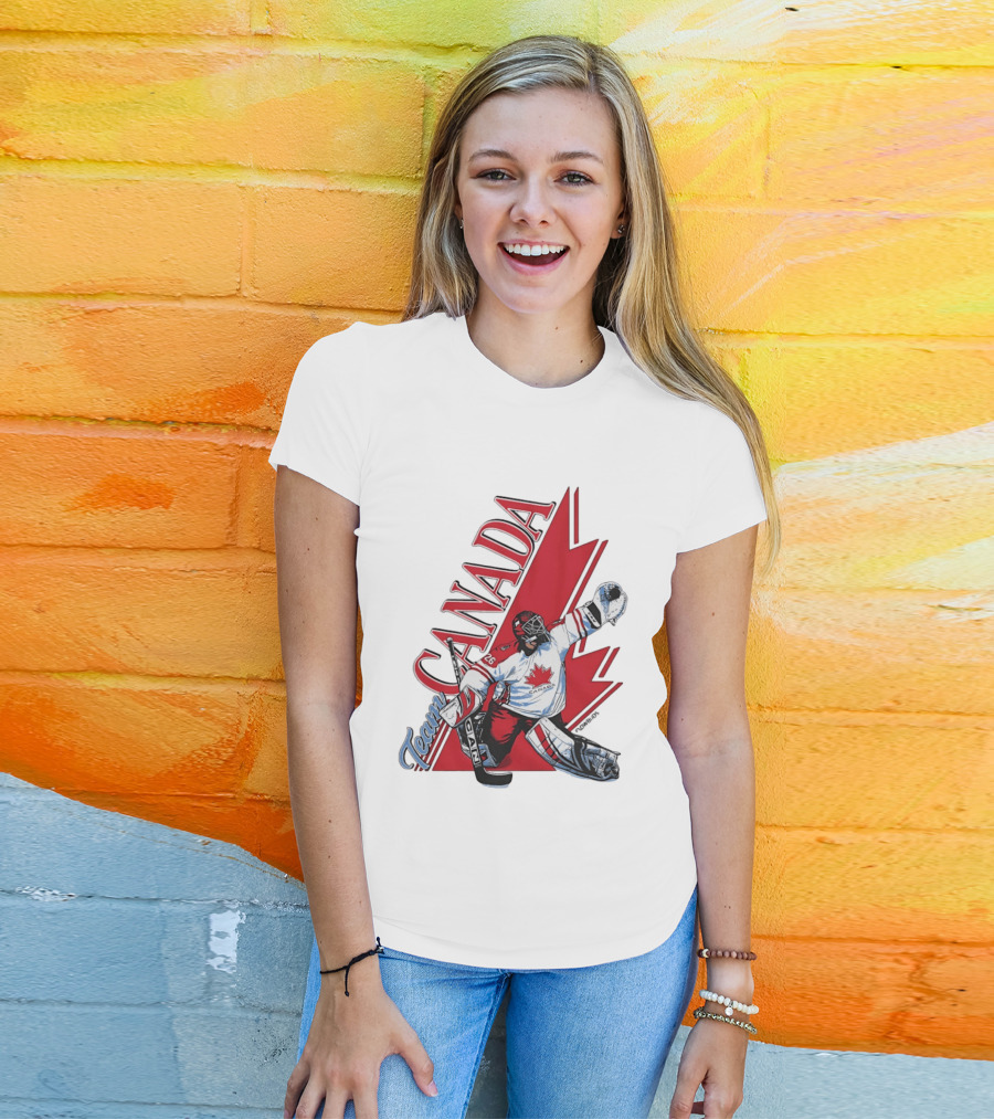 Team Canada Hockey Goalie Maple Leaf T-Shirt
