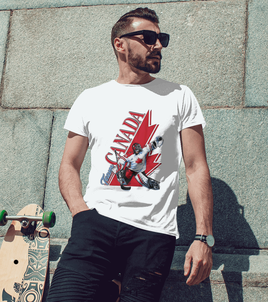 Team Canada Hockey Goalie Maple Leaf T-Shirt