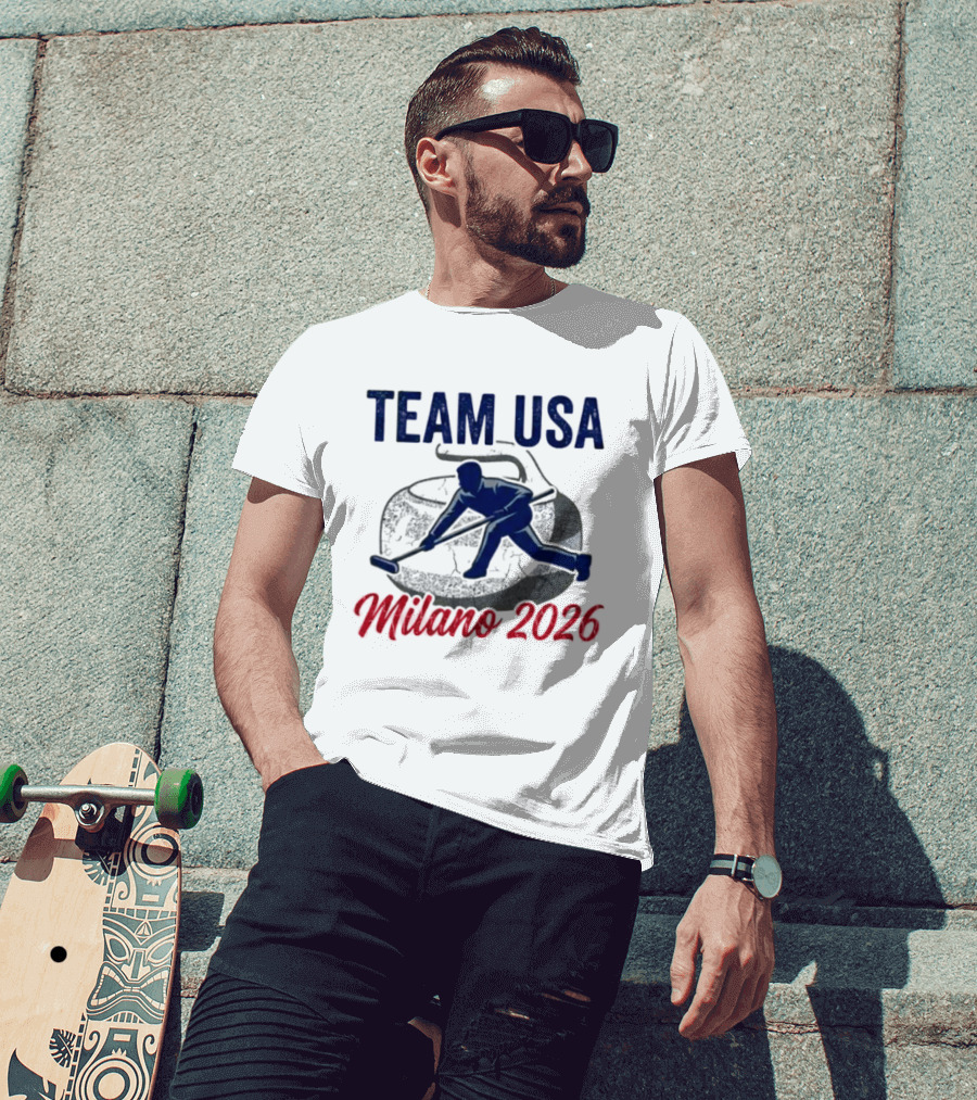 Team USA Curling Milano 2026 Olympics T-Shirt